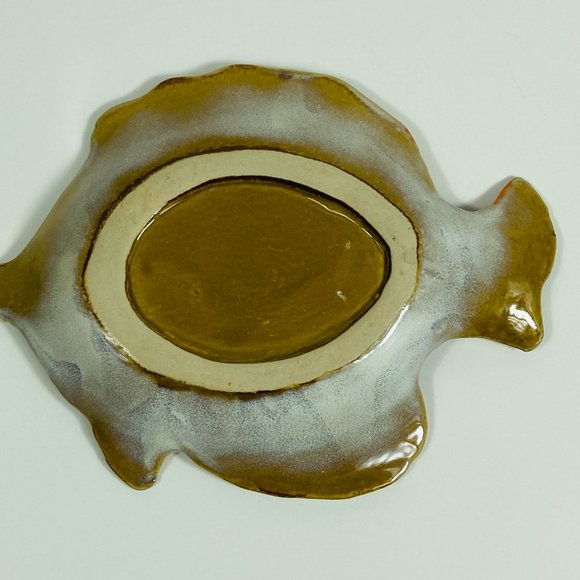 $5 when Bundled with 2 other items. 
Ceramic Fish Trinket Dish, Orange, White, - Picture 3 of 5